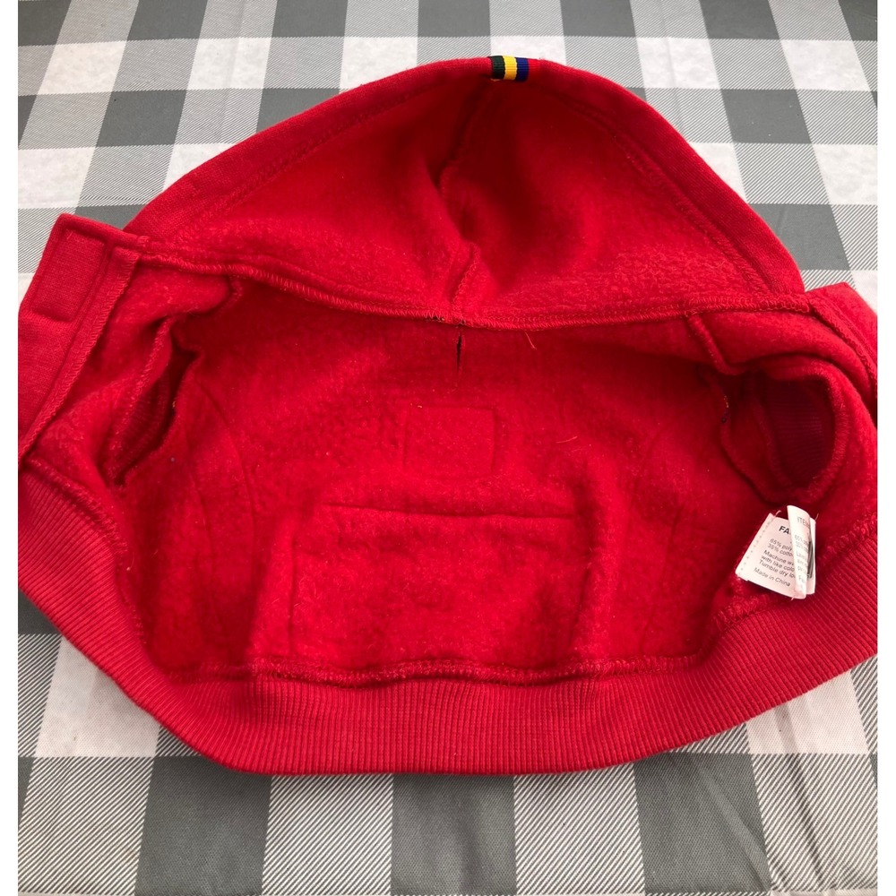 Fashion Pet Dog Hoodie XS Red Striped Sporty Fleece Sweatshirt 522RXS - Picture 6 of 13